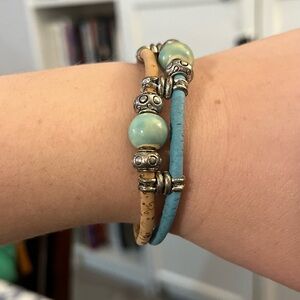 Beaded Leather Bracelet